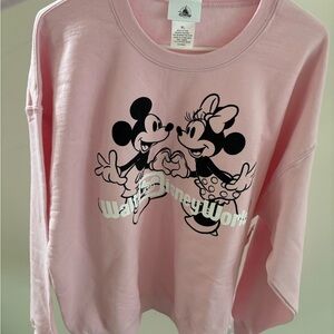 NWT Walt Disney World Pink Sweatshirt Mickey Minnie
